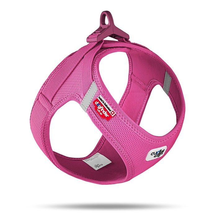 Comparer les prix de Harnais animal Curli - PN2843 - Vest Harness Clasp Air-Mesh Fuchsia 3XS